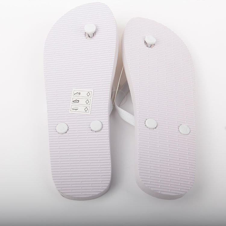 D-Transparent Plastic Strip Printed With Bridal Wear Pattern Pe Flip-flops