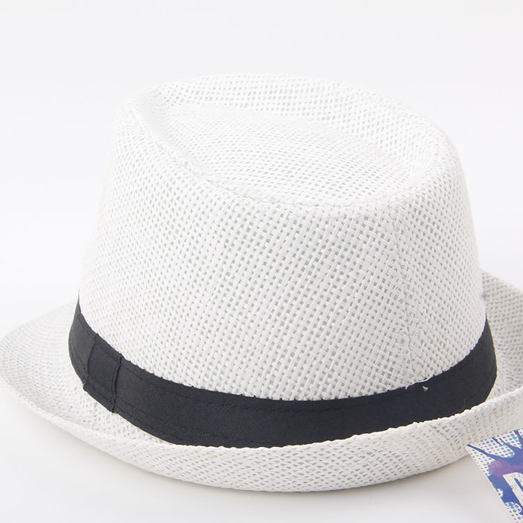 D-Weave Ribbon with Lining Cap Shape Woven Straw Hat Sun Hat