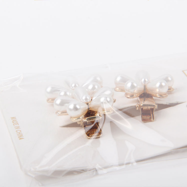 P-2PC Single Flower + Double Flower Pearl Hair Clip