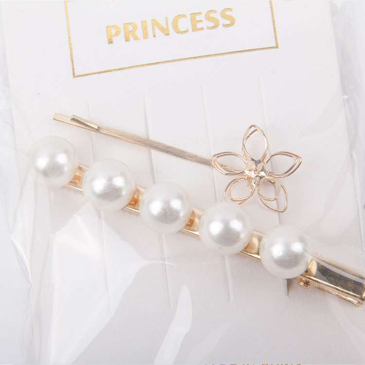 P-1PC One Clip + 1PC Pearl Hair Clip