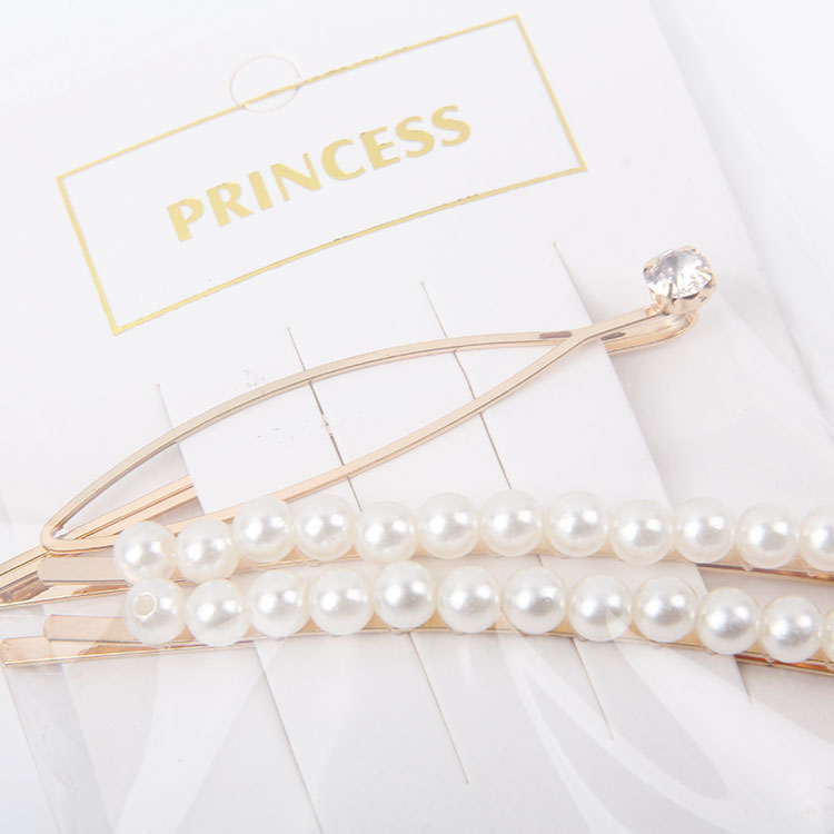 P-2PC Diamond Clip + 1PC Pearl Hair Clip 8