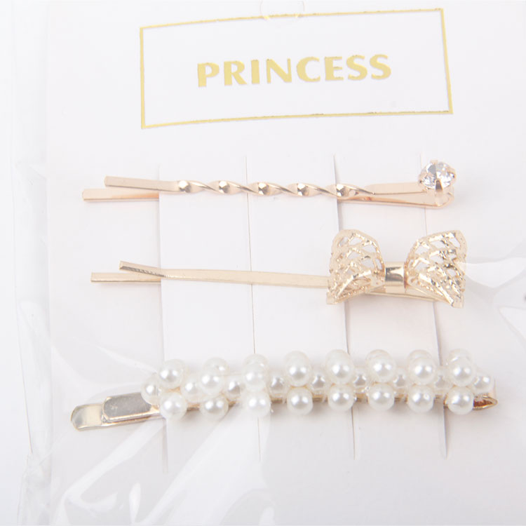 P-2PC One Clip + 1PC Pearl Hair Clip