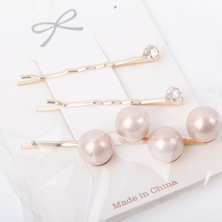 P-2PC Diamond Clip + 1PC Pearl Hair Clip 10