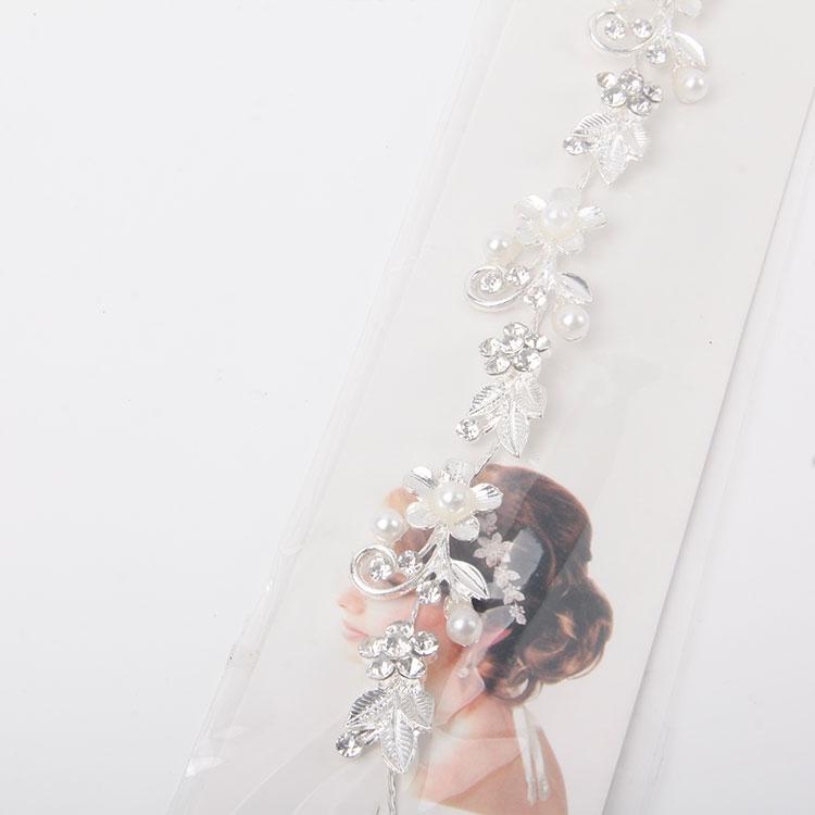 P-Flower Headband Chain With Pearls And Diamonds 2