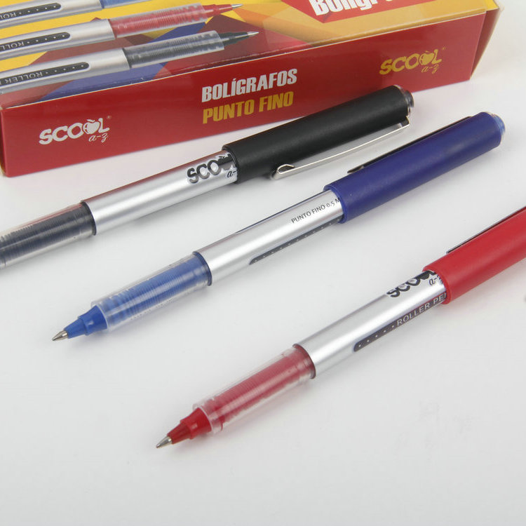 M-12PC Colour Boxed Signature Pen with Metal Hook Cap