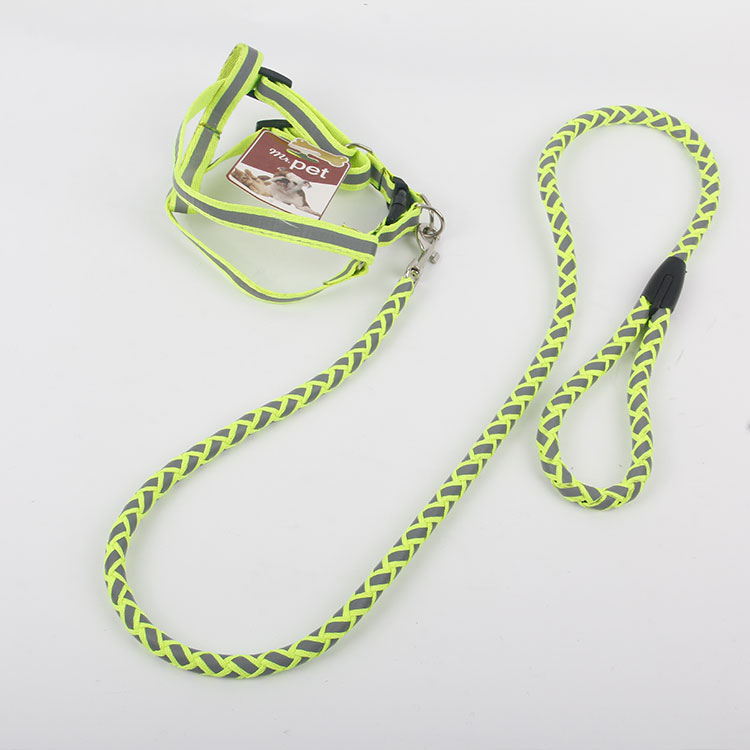 S-Braided Round Pet Leash with Reflective Nylon Multi Strand