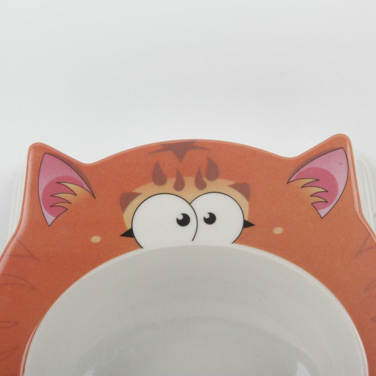 S-Cat's Head-Shaped Plastic Pet Basin 1