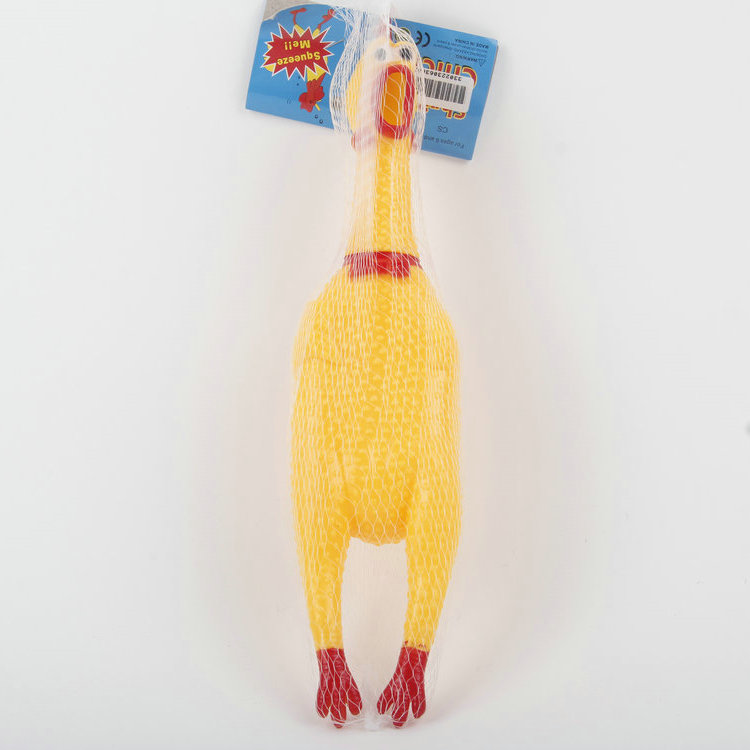 R-Screaming Chicken Vinyl Pet Toy