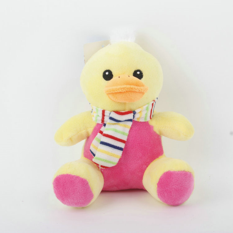 S-Plus Whistle Eye Embroidery Plush Duck Pet Toy