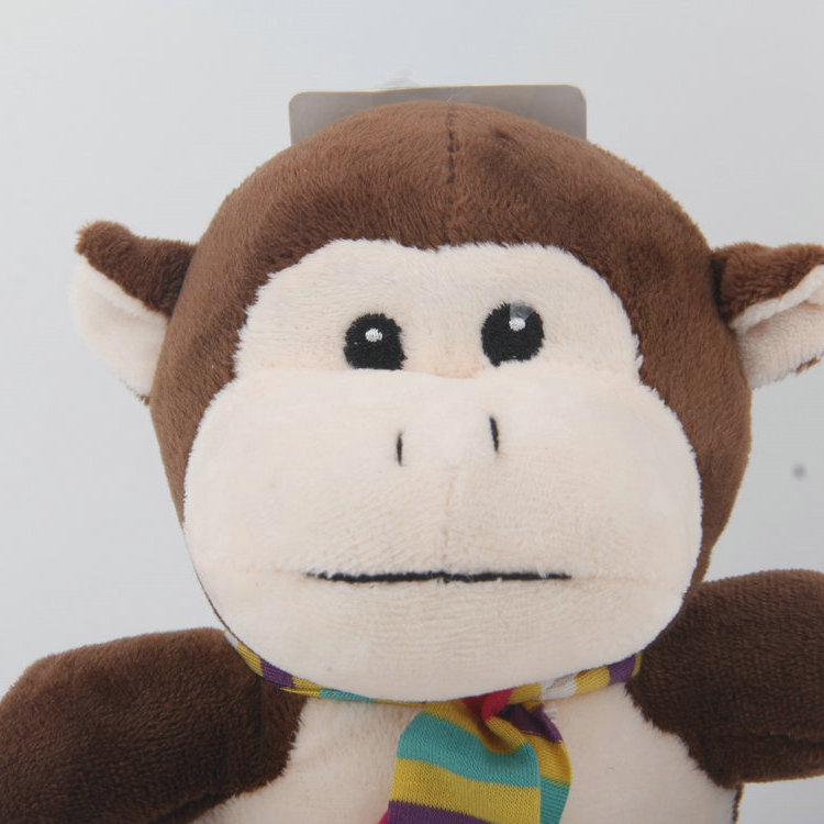 S-Plus Whistle Eye Embroidery Plush Monkey Pet Toy 1