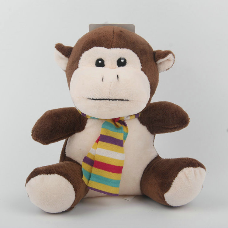 S-Plus Whistle Eye Embroidery Plush Monkey Pet Toy 1