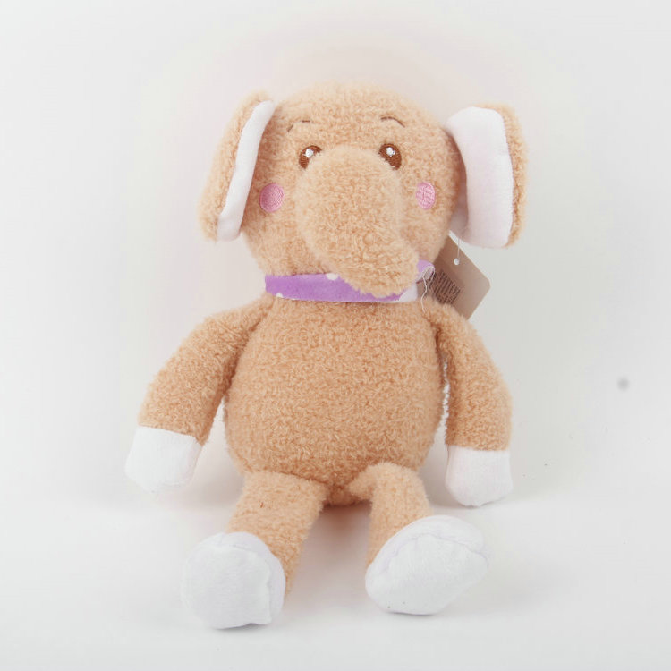 S-Plus Whistle Eye Embroidery Plush Elephant Pet Toy