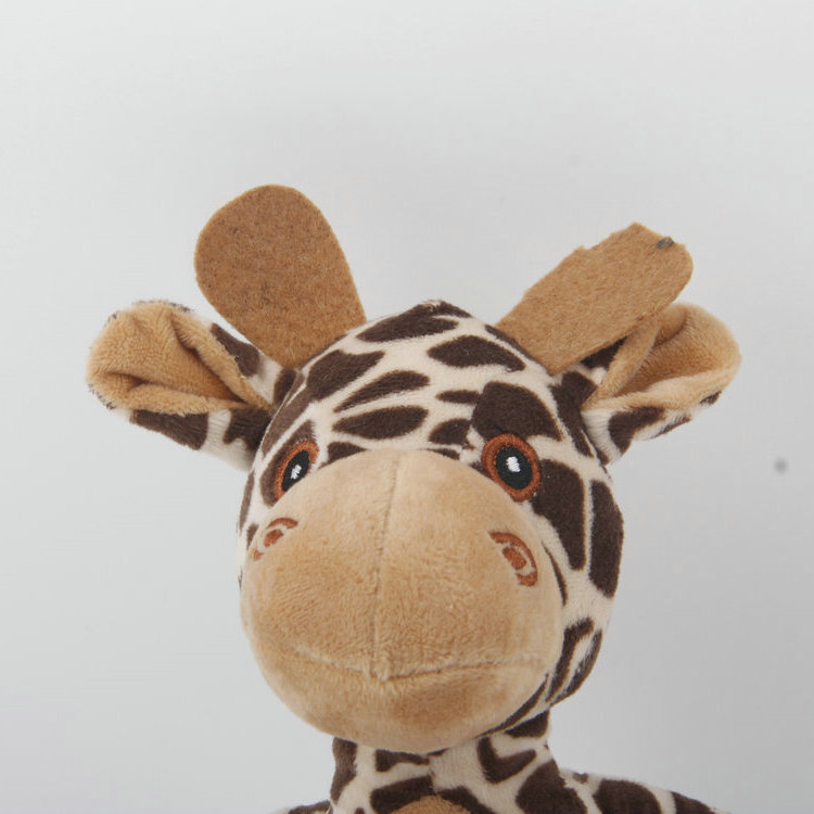 S-Plus Whistle Eye Embroidery Plush Giraffe Pet Toy