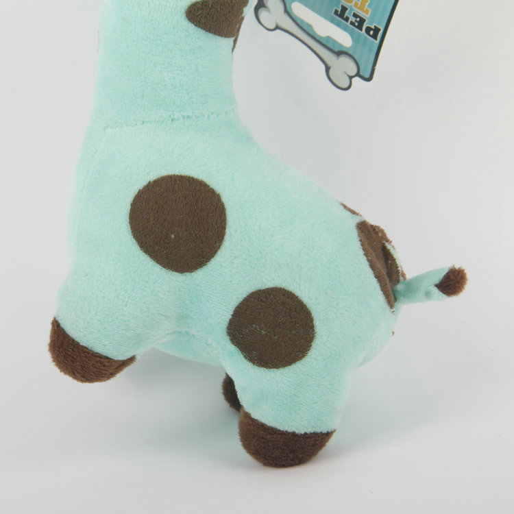 S-Plus Whistle Eye Embroidery Plush Giraffe Pet Toy 2