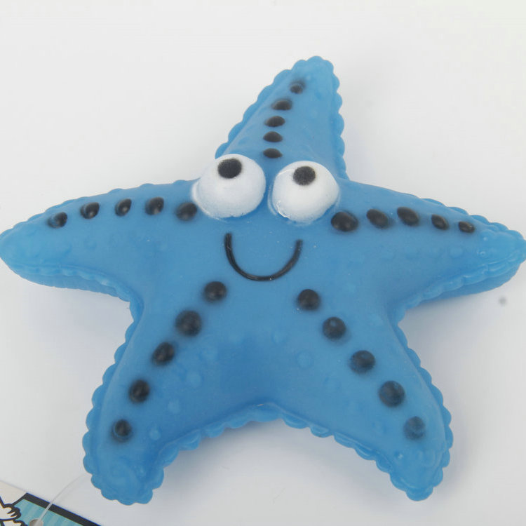 S-Seastar Shape With Vocal Vinyl Pet Toy