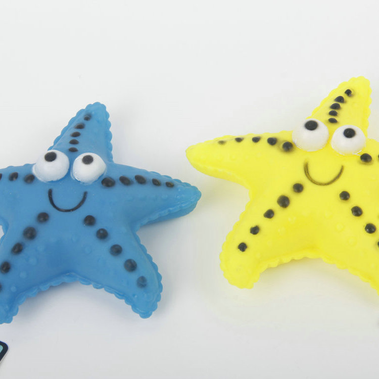 S-Seastar Shape With Vocal Vinyl Pet Toy