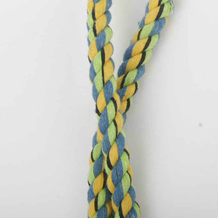 S-Colorful Braided Set Of Barbed Plastic Pet Cotton Rope Toy