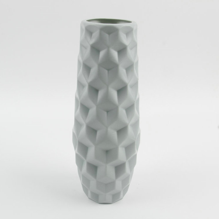 U-Inner Concave Rhombus Plastic Vase