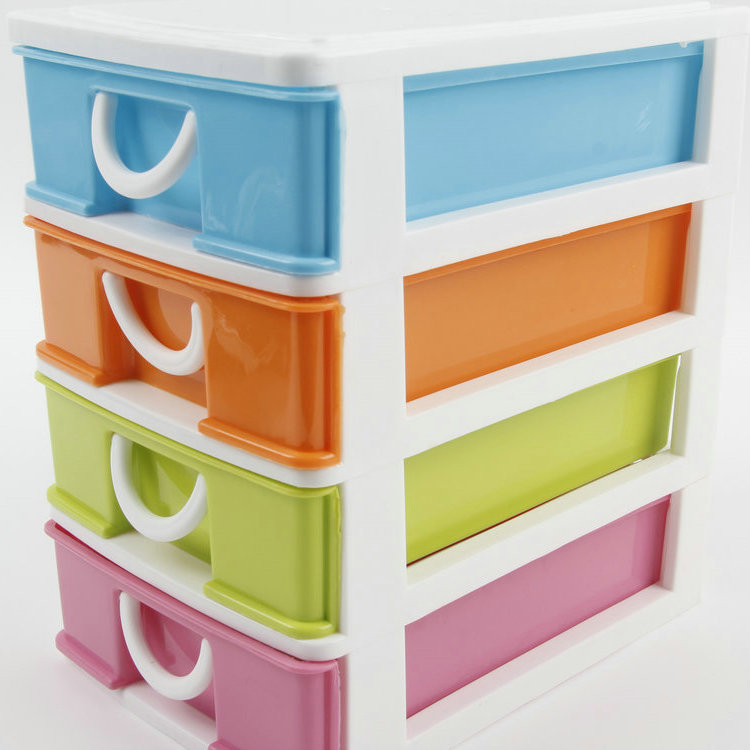 B-Rectangular Four-layer Drawer Plastic Storage Box Storage Box 1