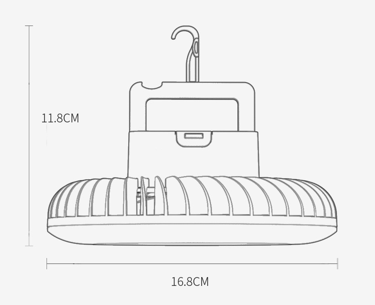 LED Camping Light Lantern with Ceiling Fan OL-007