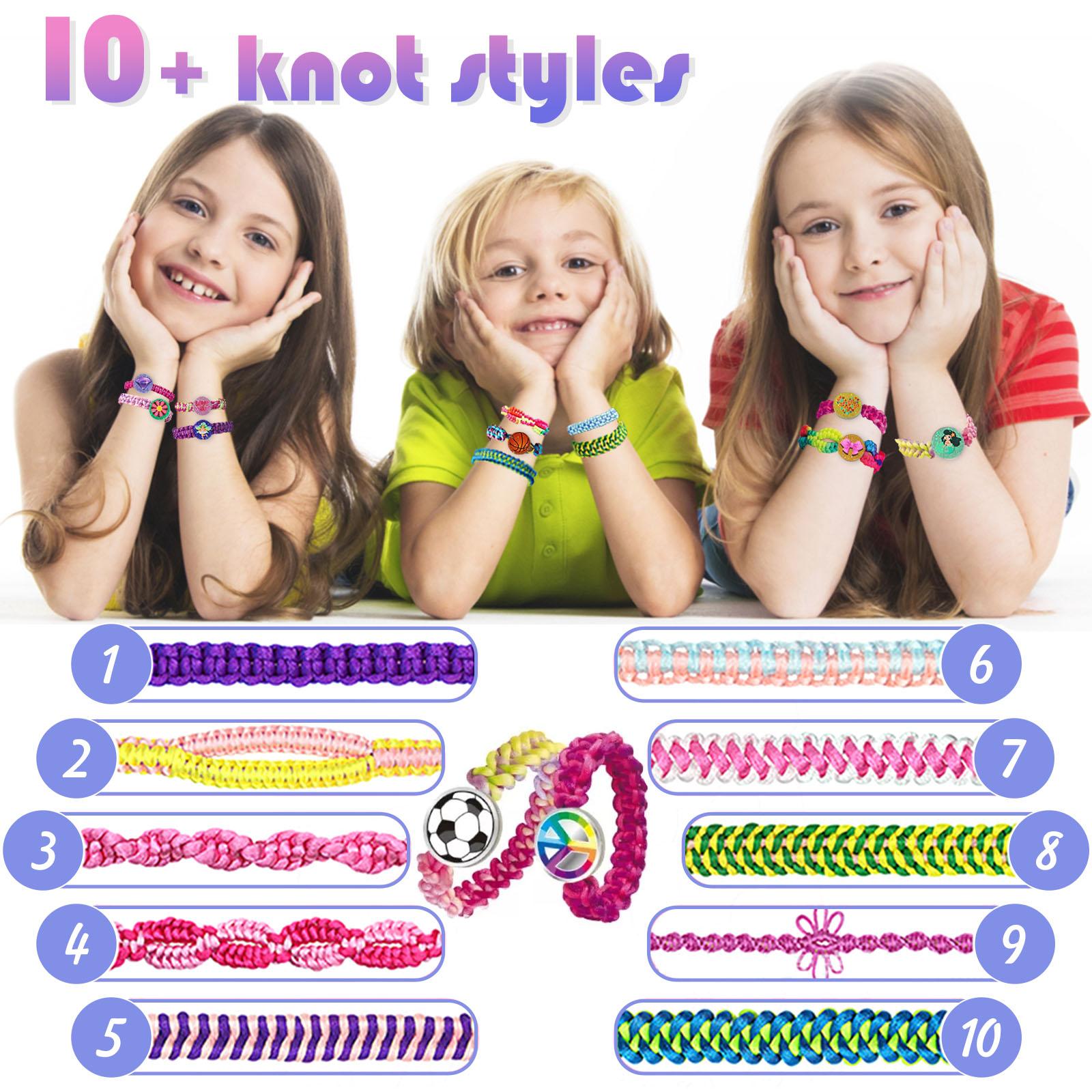 Exclusive Supplies Girls DIY Bracelet knitting Machine Toys Cartoon Whale Educational DIY Toy Kids Dress Up Bracelet Making Kit