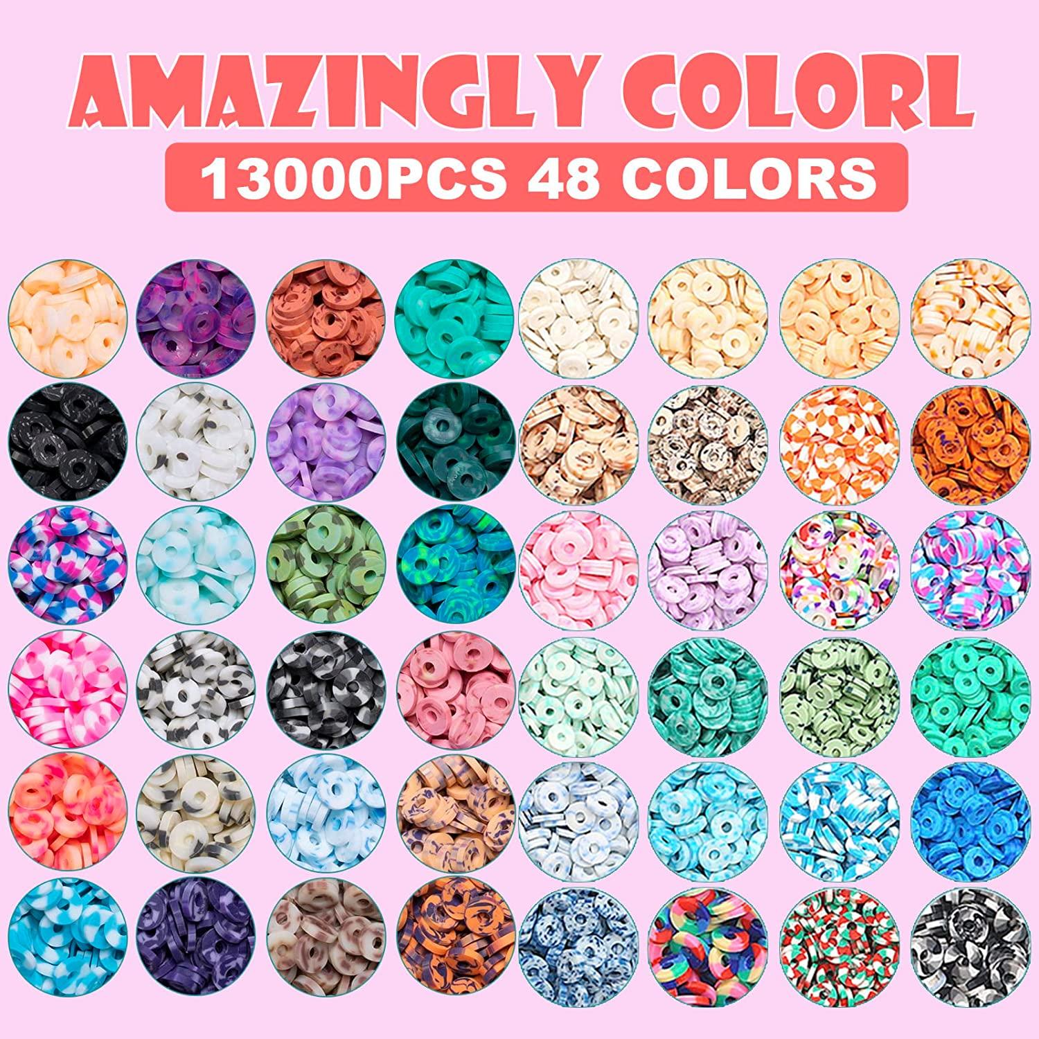 2022 New Products DIY Plastic Alphabet Beads Set Heishi Glass Seeds Crafts Polymer OEM Clay Bead Letter Bead Craft Kit