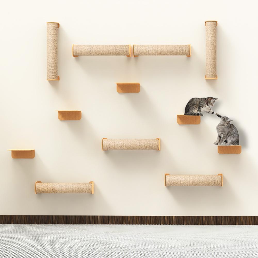 Modern cat wall furniture, cat scratching post for climbing, used for cat wall shelves of various shapes cat wall hammock