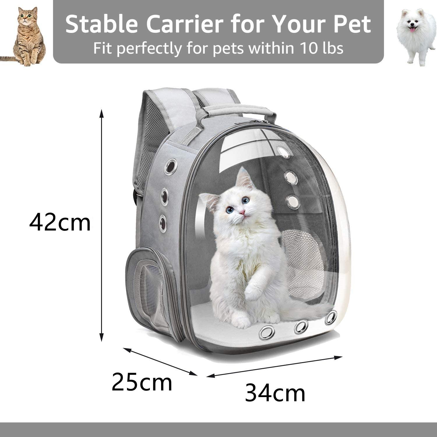 Breathable Design Pet dog cat travel/walking pet bag transparent