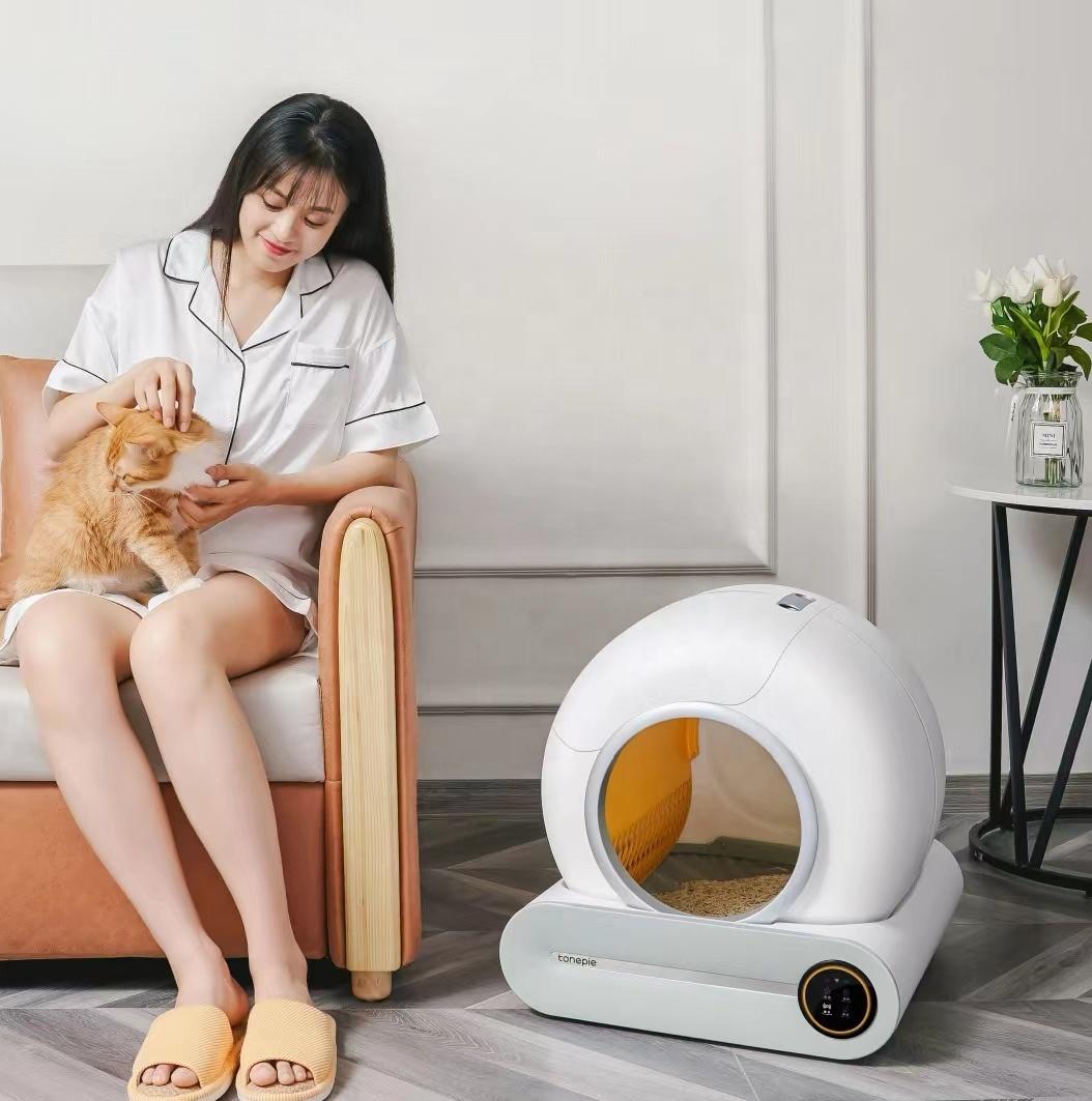 EU Warehouse Lowest Price APP Control Intelligent Smart Self Cleaning Litter Box For Cats Automatic Cat Toilet Litter Box