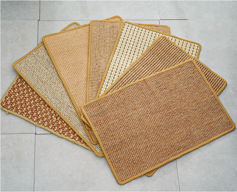 Wholesale Customized Size 100% Natural Sisal Cat Scratchers Pad Scratching Mat Scratch Rug