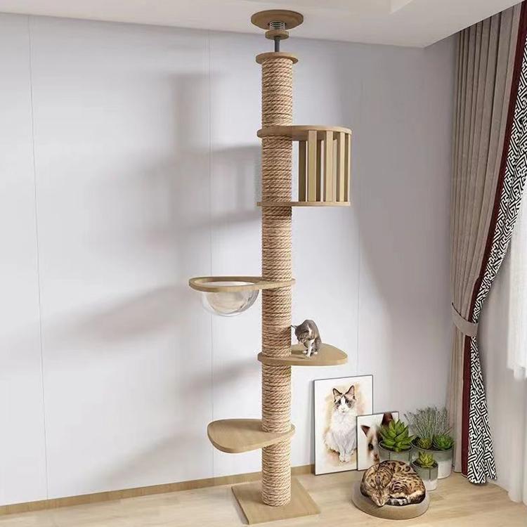 Cat house tree Wooden XXL XL large multi functional wonderland Pet Climbing Toy Crawl Post Cat Scratcher Tree