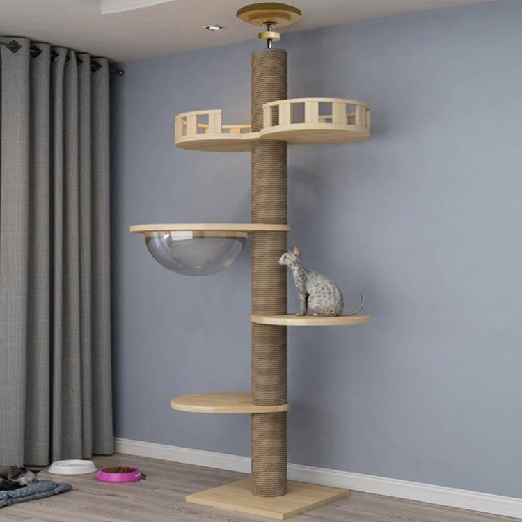 Cat house tree Wooden XXL XL large multi functional wonderland Pet Climbing Toy Crawl Post Cat Scratcher Tree