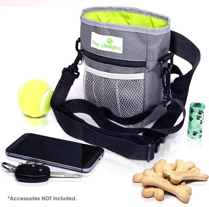 Hot sell pet dog Treat Belt Pouch Bag sturdy outdoor pet training packs dog food snack pack