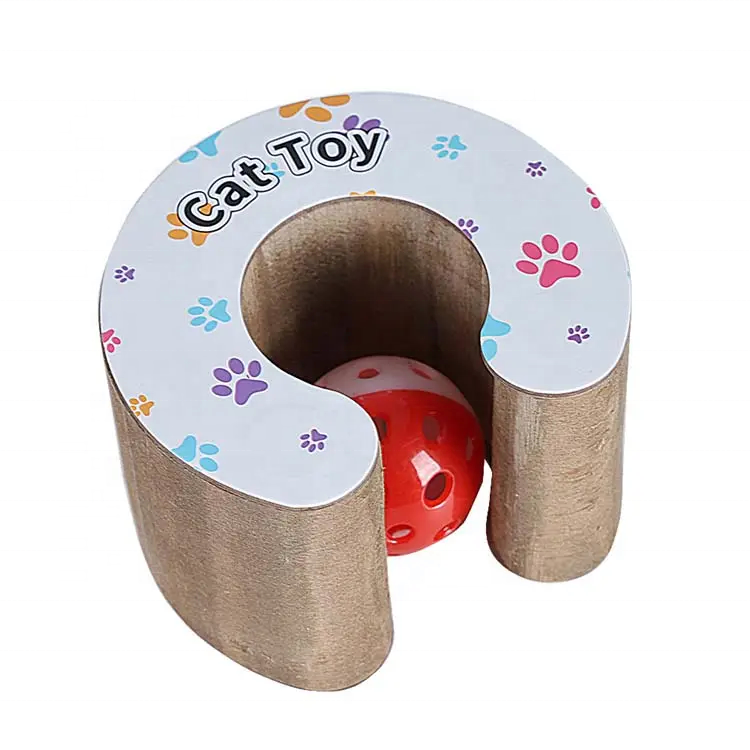 Magic Organ Cat Scratching Board Interactive Cat Scratching Pad Cat Scratcher Toy with Ball