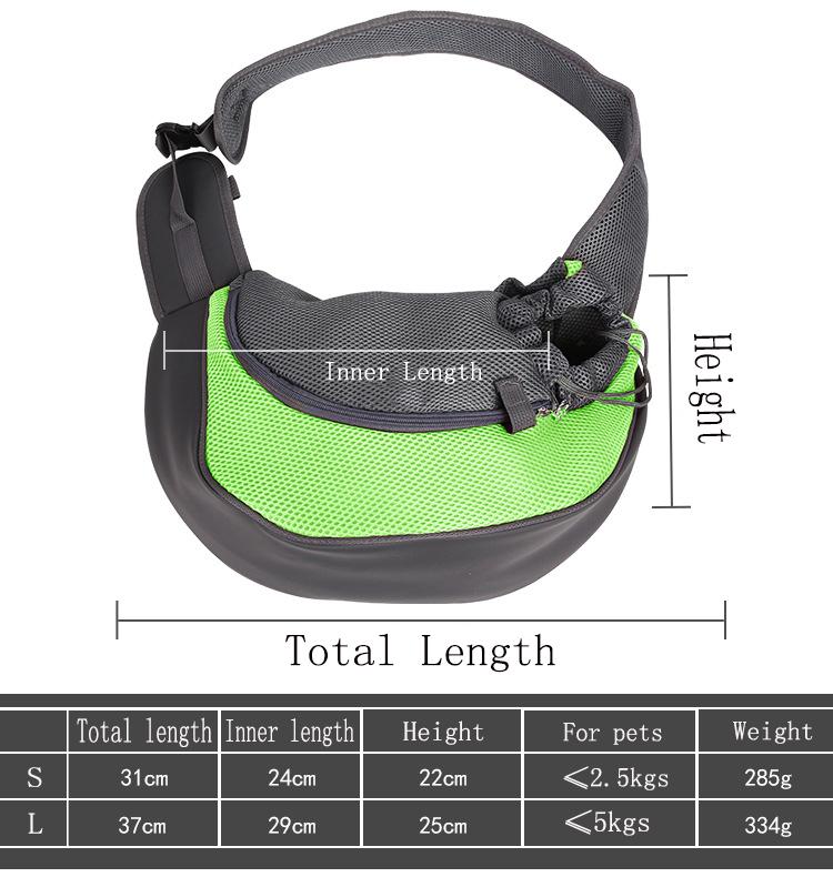 Pet Carrier Cat Puppy Small Animal Dog Carrier Sling Front Mesh Travel Tote Shoulder Bag Backpack SL One Shoulder Backpack