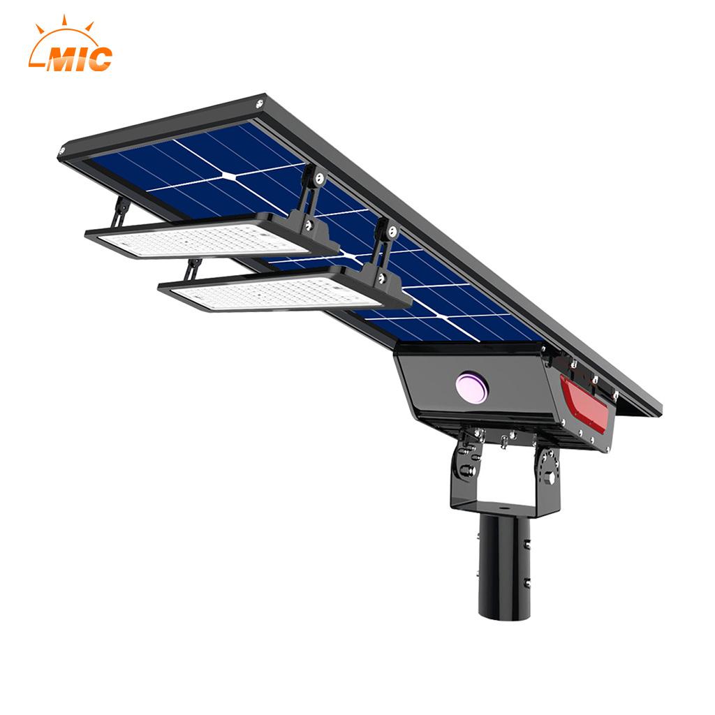 alibabba The first double face all in one integrated solar outdoor led street light 30W 50W 90W 300W solar led street light